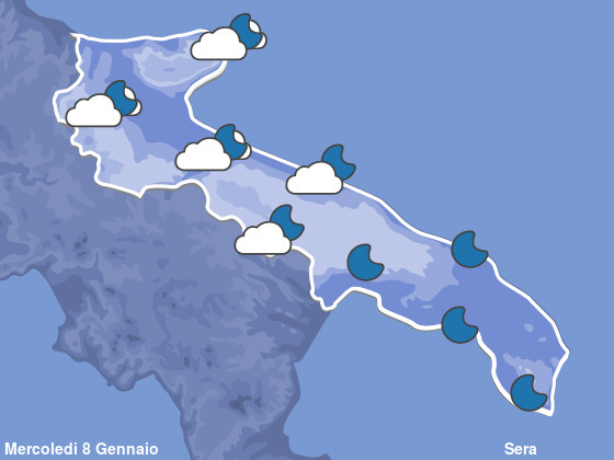 Previsioni Meteo Puglia Sera