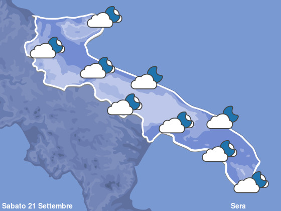 Previsioni Meteo Puglia Sera