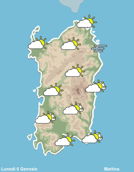 Previsioni Meteo Sardegna Mattina