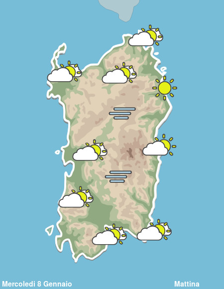 Previsioni Meteo Sardegna Mattina