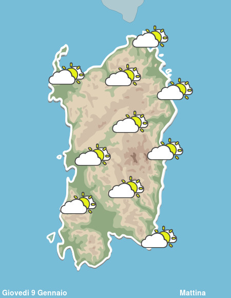 Previsioni Meteo Sardegna Mattina