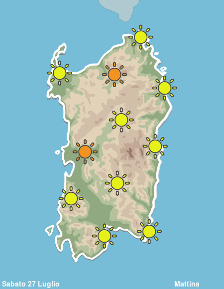 Previsioni Meteo Sardegna Mattina