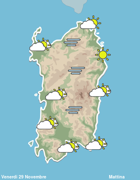 Previsioni Meteo Sardegna Mattina