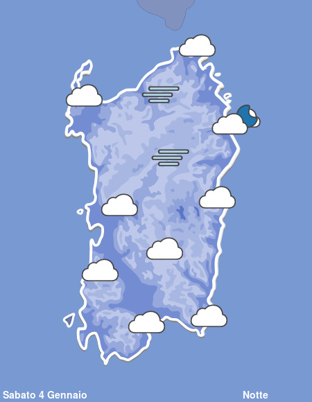 Previsioni Meteo Sardegna Notte