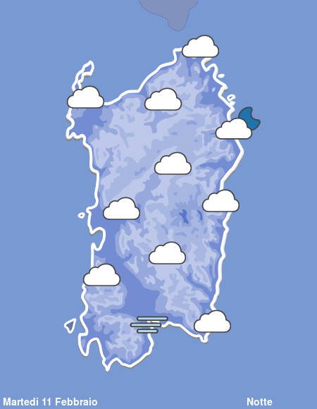 Previsioni Meteo Sardegna Notte