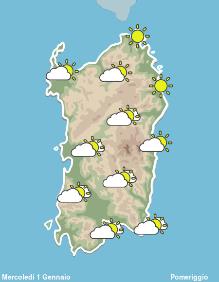 Previsioni Meteo Sardegna Pomeriggio