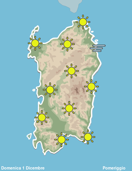 Previsioni Meteo Sardegna Pomeriggio