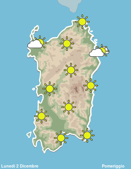 Previsioni Meteo Sardegna Pomeriggio