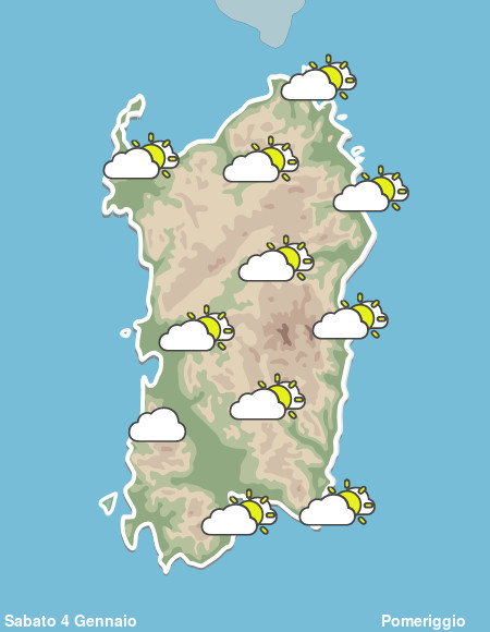 Previsioni Meteo Sardegna Pomeriggio