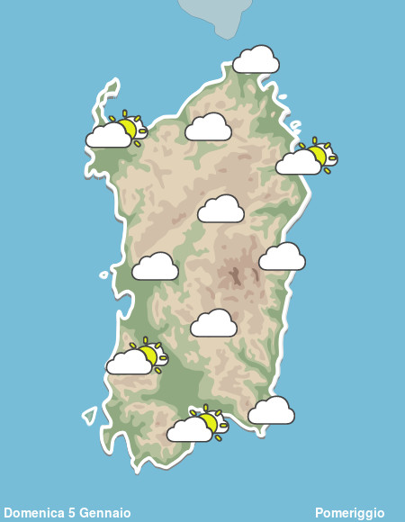 Previsioni Meteo Sardegna Pomeriggio