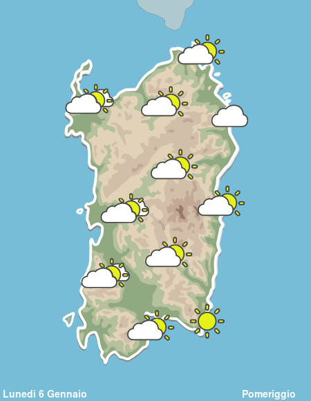 Previsioni Meteo Sardegna Pomeriggio