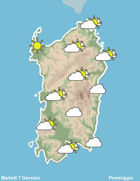 Previsioni Meteo Sardegna Pomeriggio