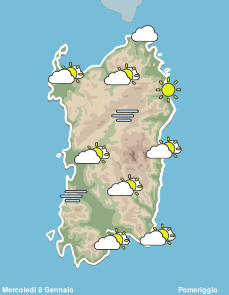 Previsioni Meteo Sardegna Pomeriggio