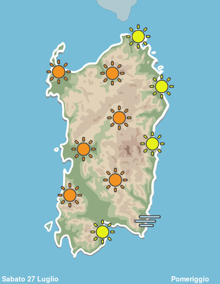Previsioni Meteo Sardegna Pomeriggio
