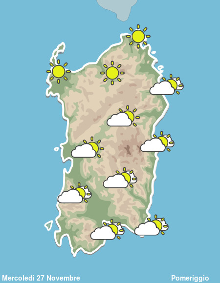 Previsioni Meteo Sardegna Pomeriggio