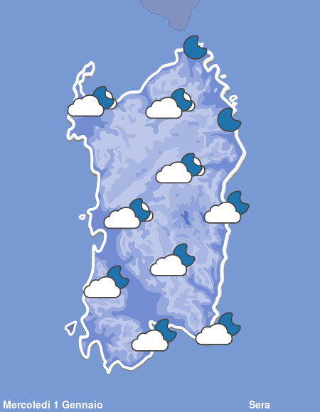 Previsioni Meteo Sardegna Sera