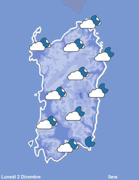 Previsioni Meteo Sardegna Sera