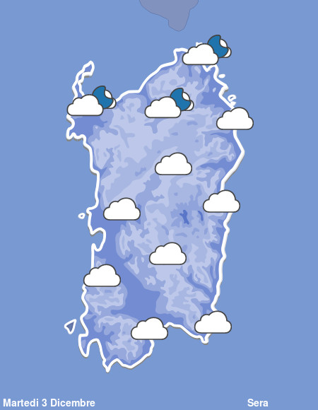 Previsioni Meteo Sardegna Sera