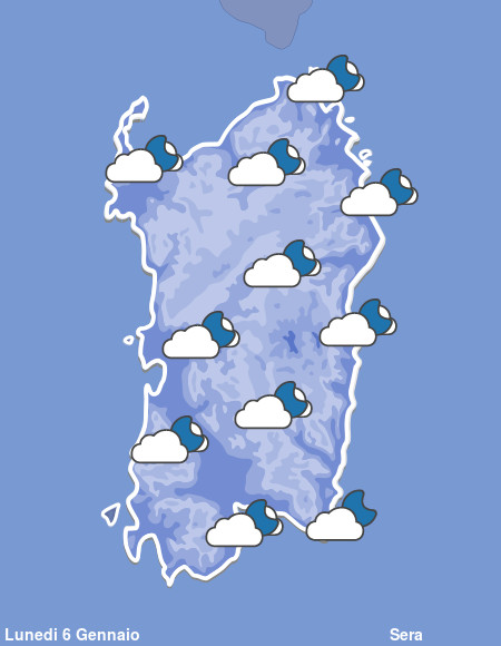 Previsioni Meteo Sardegna Sera