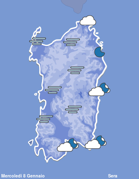 Previsioni Meteo Sardegna Sera