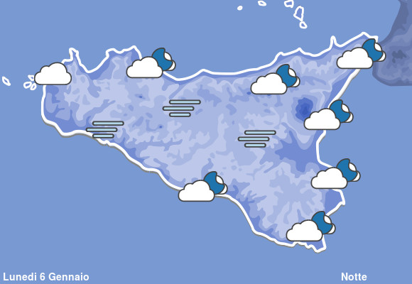 Previsioni Meteo Sicilia Notte