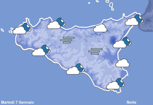 Previsioni Meteo Sicilia Notte