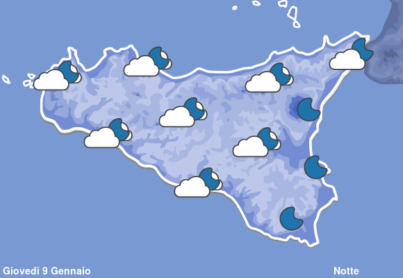 Previsioni Meteo Sicilia Notte