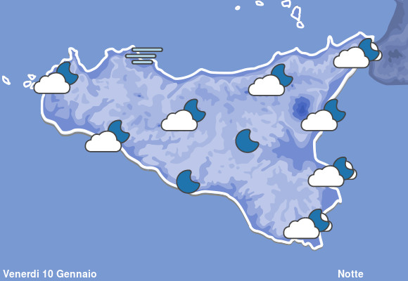 Previsioni Meteo Sicilia Notte