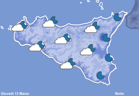 Previsioni Meteo Sicilia Notte