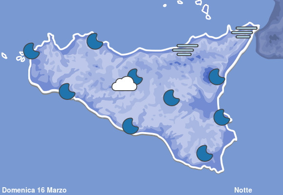 Previsioni Meteo Sicilia Notte