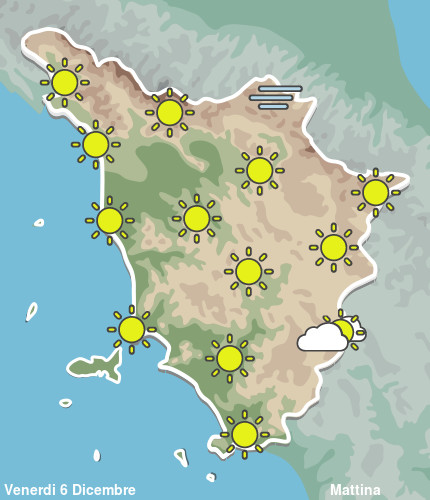 Previsioni Meteo Toscana Mattina