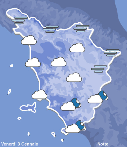 Previsioni Meteo Toscana Notte