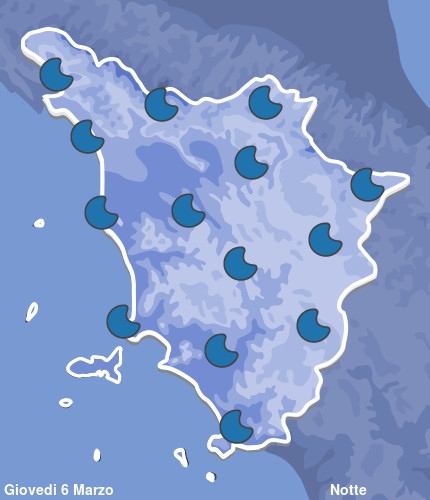 Previsioni Meteo Toscana Notte