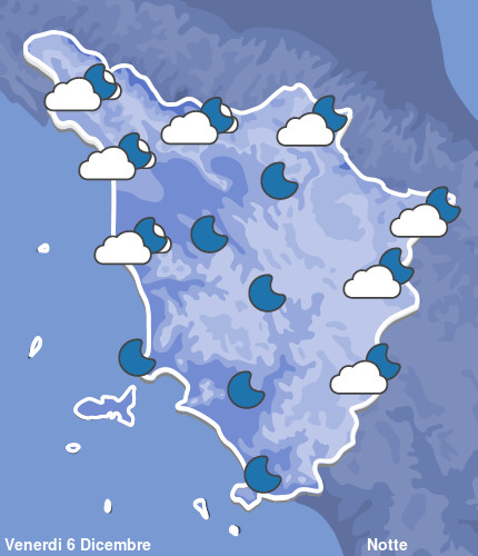 Previsioni Meteo Toscana Notte