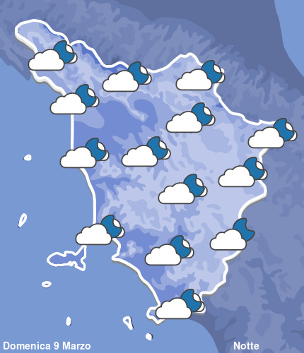 Previsioni Meteo Toscana Notte