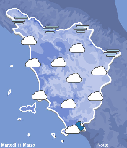 Previsioni Meteo Toscana Notte