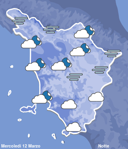 Previsioni Meteo Toscana Notte