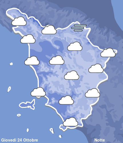 Previsioni Meteo Toscana Notte