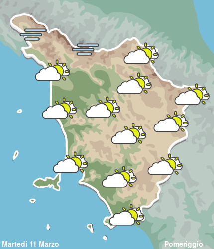 Previsioni Meteo Toscana Pomeriggio