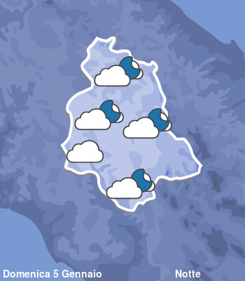 Previsioni Meteo Umbria Notte