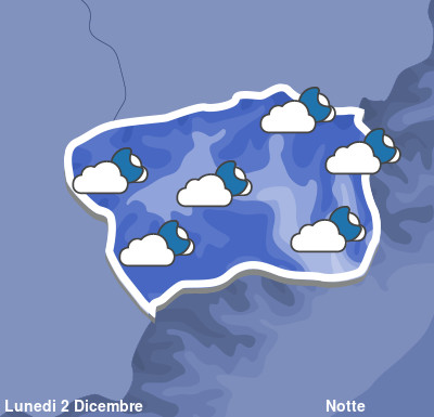 Previsioni Meteo Valle d' Aosta Notte