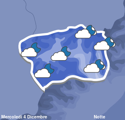 Previsioni Meteo Valle d' Aosta Notte