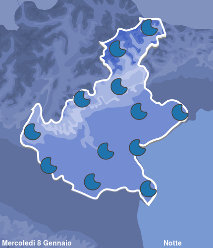 Previsioni Meteo Veneto Notte