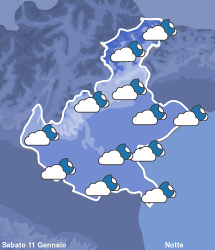 Previsioni Meteo Veneto Notte