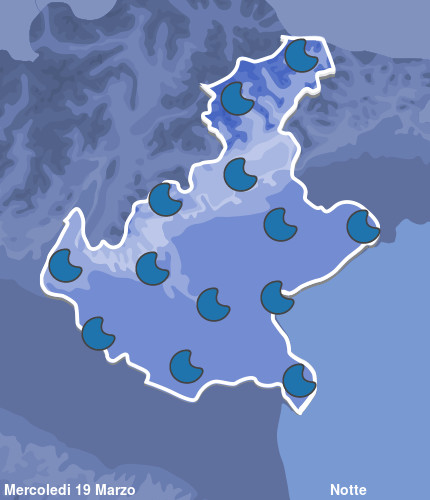 Previsioni Meteo Veneto Notte