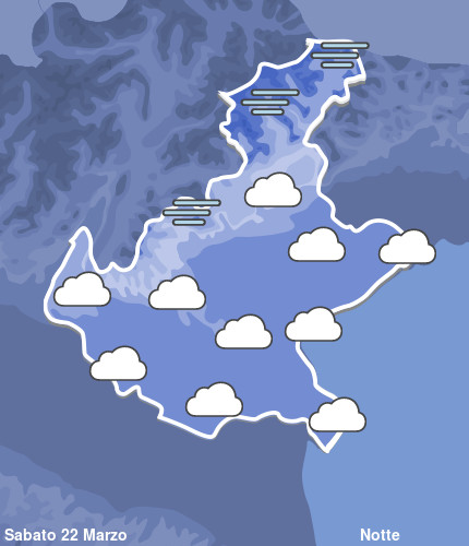 Previsioni Meteo Veneto Notte