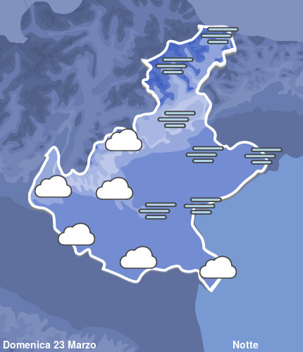 Previsioni Meteo Veneto Notte