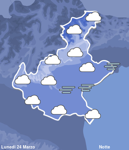 Previsioni Meteo Veneto Notte