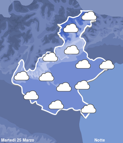 Previsioni Meteo Veneto Notte