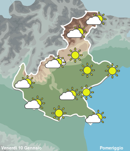 Previsioni Meteo Veneto Pomeriggio